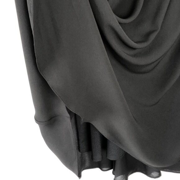 BCBGMAXAZRIA Rachel NWT LBD Black Sleeveless Dress Chiffon Poly Lined V Neck M - Picture 15 of 16